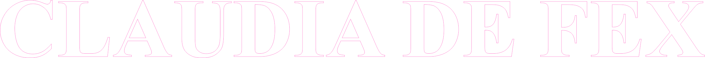logo claudia de fex
